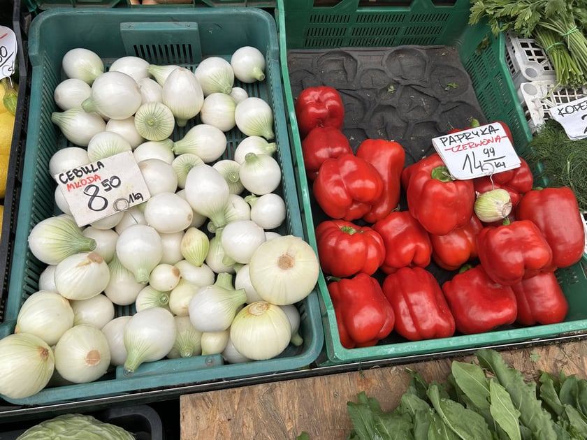 Produkty oferowane na bazarze