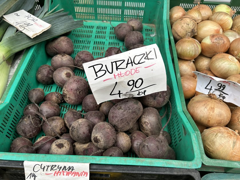 Produkty oferowane na bazarze