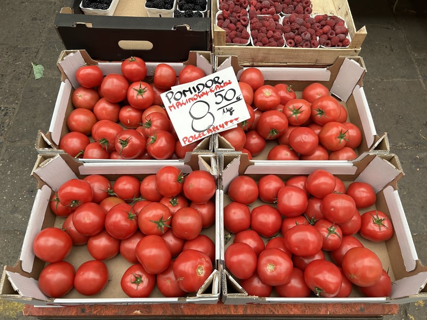 Produkty oferowane na bazarze