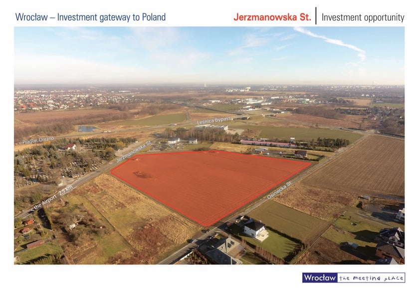 Działki budowlane, ul. Jerzmanowska, Jerzmanowo, Fabryczna – 37 872 mkw.