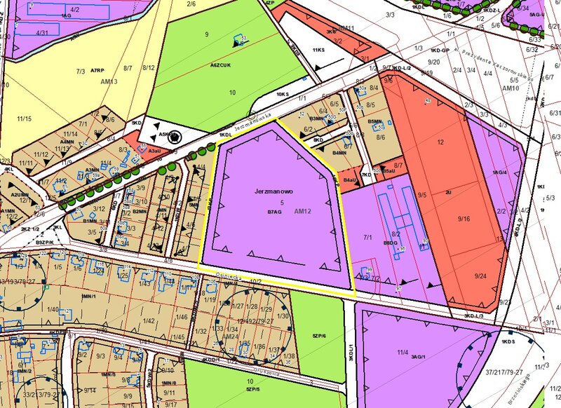 Działki budowlane, ul. Jerzmanowska, Jerzmanowo, Fabryczna – 37 872 mkw.