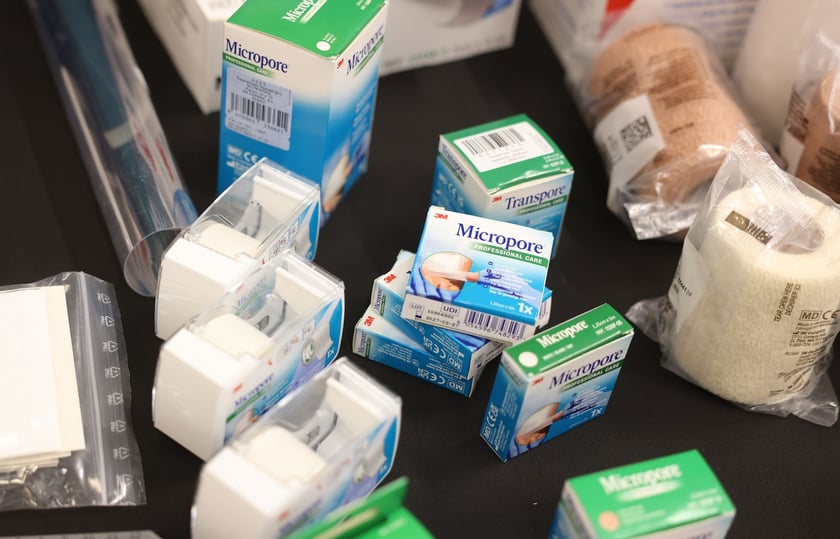 Uroczystość wkopania kamienia węgielnego pod  budowę fabryki Solventum we Wrocławiu.