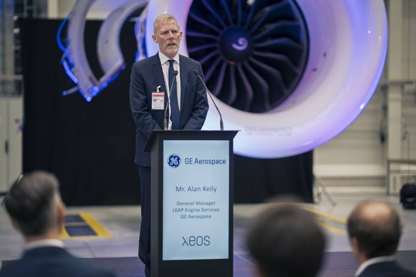 Spółka GE Aerospace ogłosiła w poniedziałek 24 marca oficjalne otwarcie nowoczesnego zakładu obsługi technicznej silników lotniczych XEOS w Środzie Śląskiej koło Wrocławia