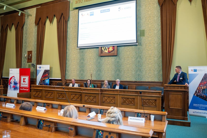 Uczestnicy konferencji „Wrocław dla Przedsiębiorców – Rynek Pracy 2025”.