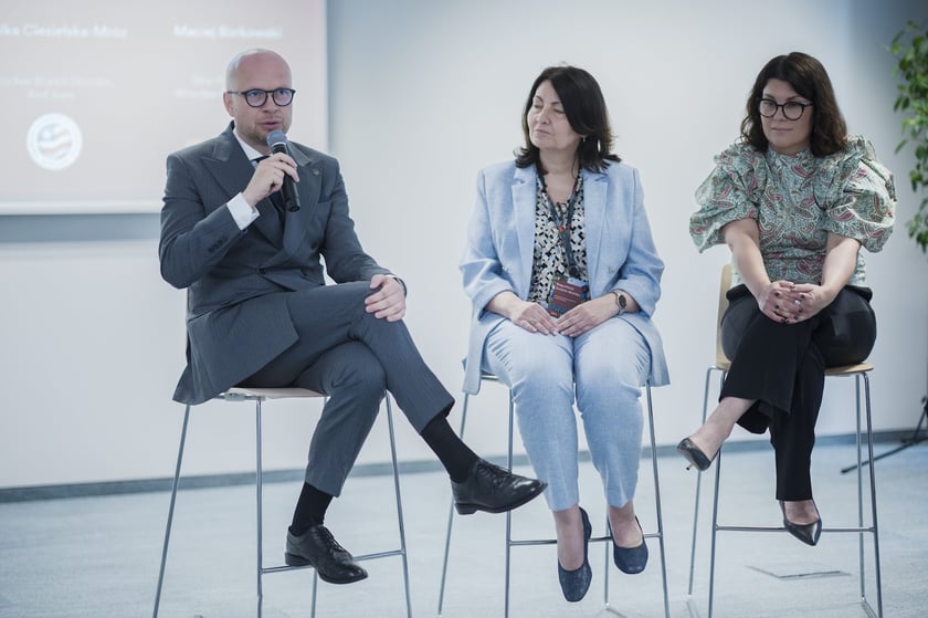 Uczestnicy obchodów 10-lecia 3M Global Service Center  we Wrocławiu.