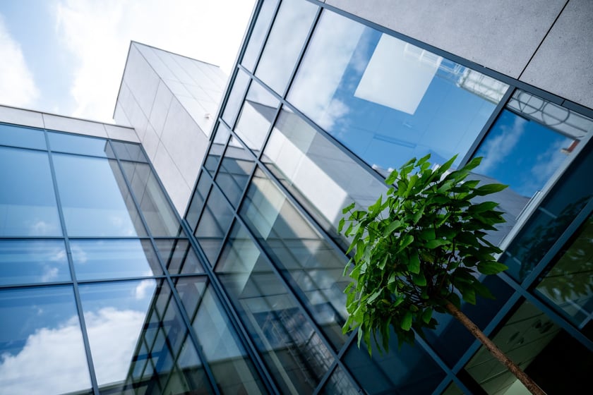 Nowy budynek Sądu Apelacyjnego we Wrocławiu w czerwcu 2025 po otwarciu