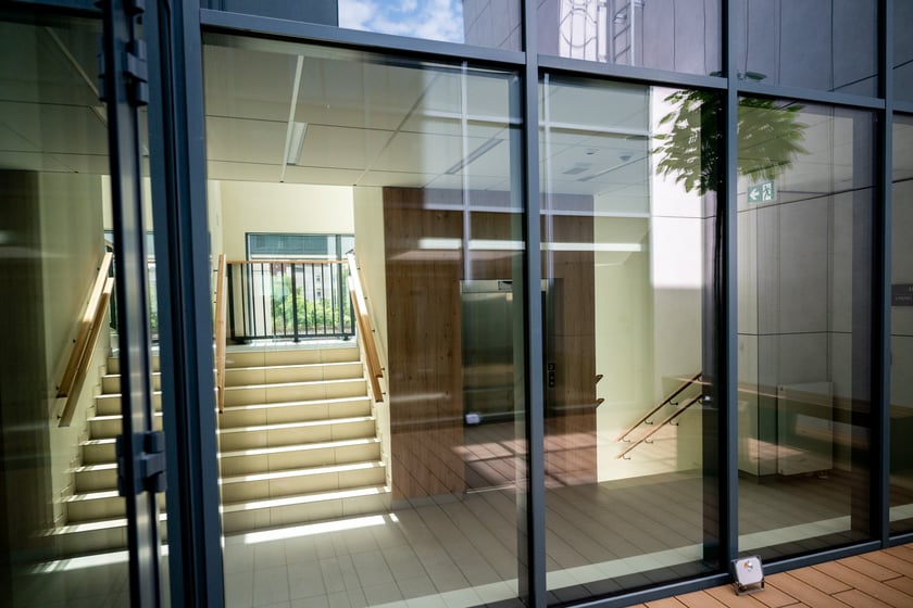 Nowy budynek Sądu Apelacyjnego we Wrocławiu w czerwcu 2025 po otwarciu