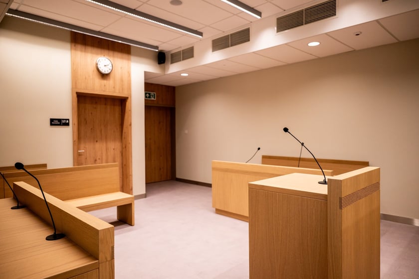 Nowy budynek Sądu Apelacyjnego we Wrocławiu w czerwcu 2025 po otwarciu