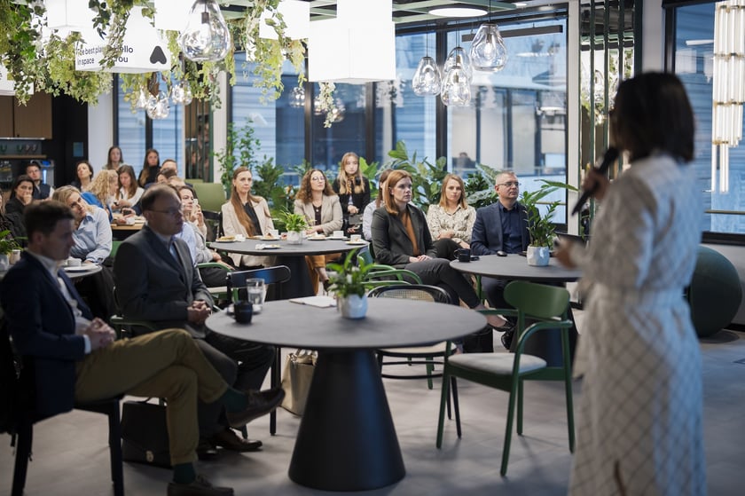 Uczestnicy śniadania biznesowego Invest in Wroclaw.