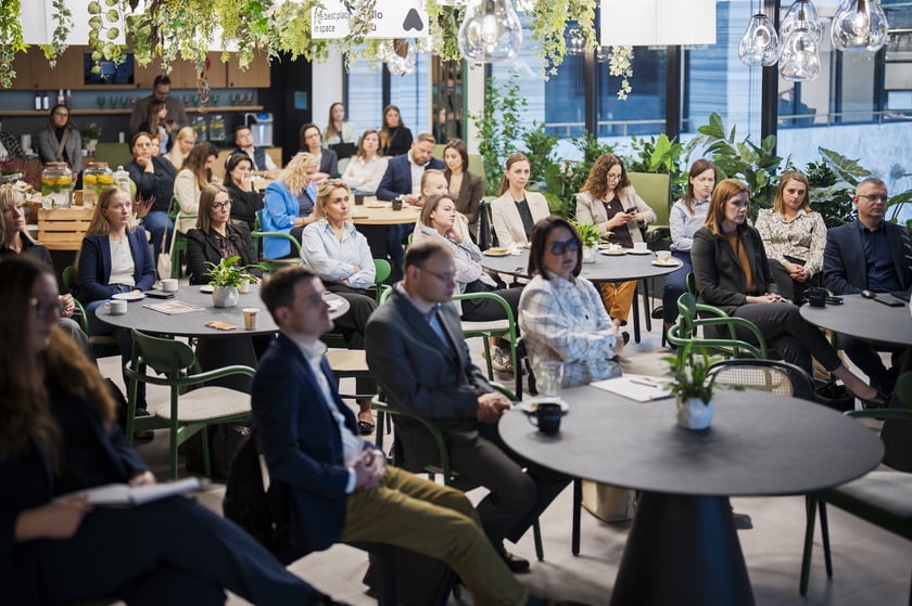 Uczestnicy śniadania biznesowego Invest in Wroclaw.