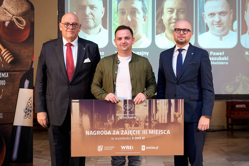 Kulinarne Grand Prix Wrocławia, gala w Sali Wielkiej Starego Ratusza, Wrocław, 22 października 2025. Na zdjęciu  Paweł Kaszubski