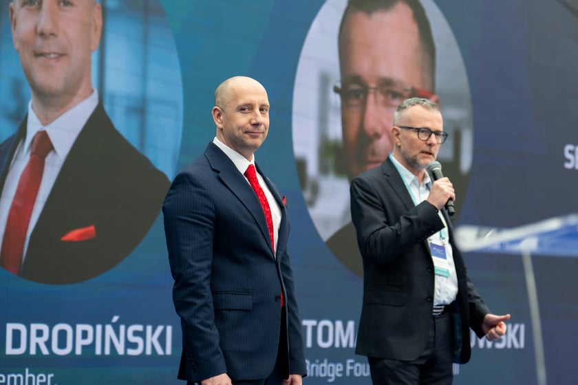 Drugi dzień konferencji East x West Forum w Pawilonie Czterech Kopuł we Wrocławiu (9 kwietnia 2026 r.).