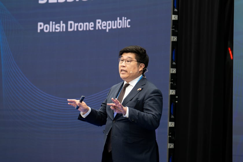 Drugi dzień konferencji East x West Forum w Pawilonie Czterech Kopuł we Wrocławiu (9 kwietnia 2026 r.).