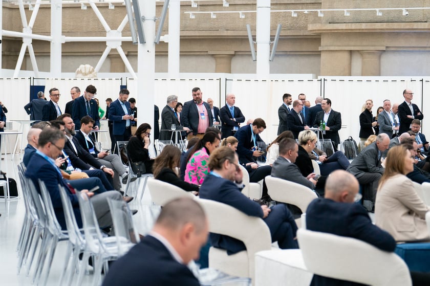 Drugi dzień konferencji East x West Forum w Pawilonie Czterech Kopuł we Wrocławiu (9 kwietnia 2026 r.).