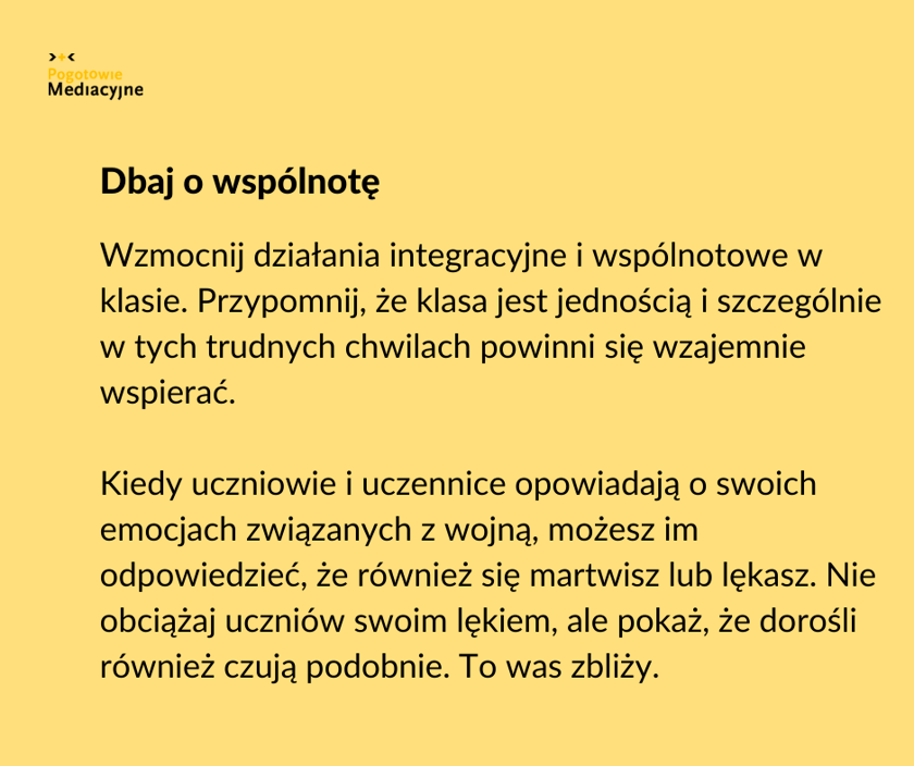 dbaj o wspólnotę