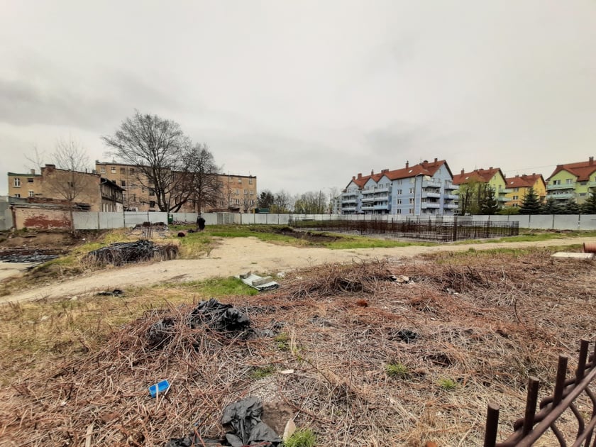 widok na teren budowy
