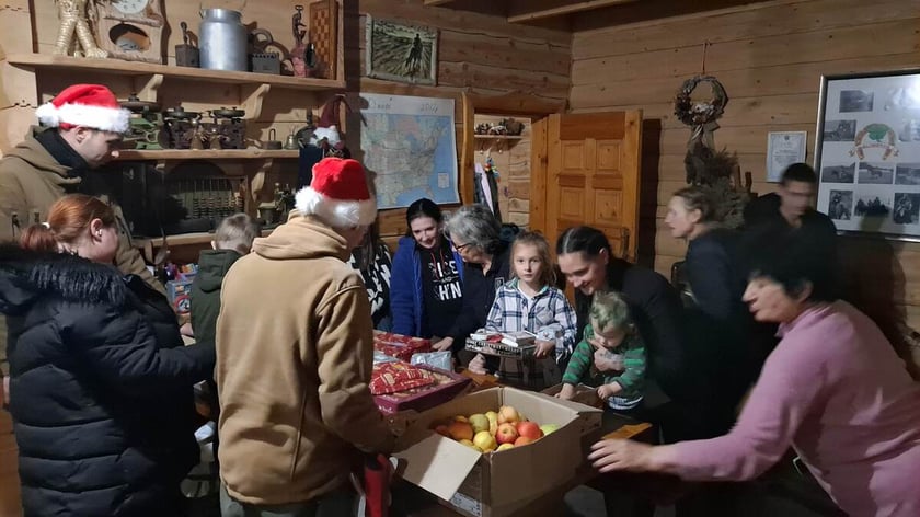 Skarbowa Góra koło Lwowa, ośrodek dla uciekających przed wojną