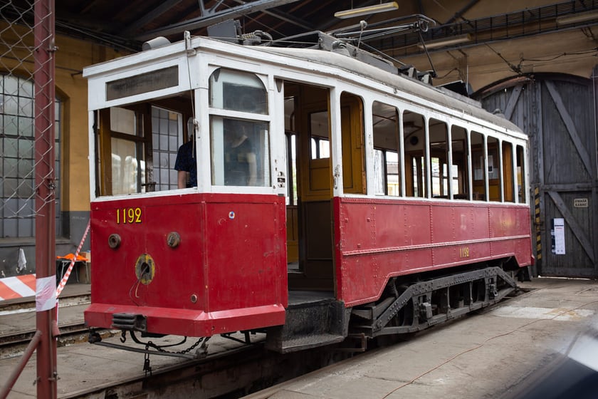 tramwaj LH Standard w dawnej zajezdni Popowice przy ul. Legnickiej we Wrocławiu