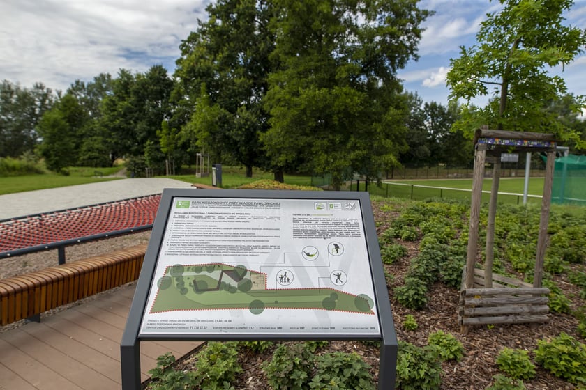 park kieszonkowy przy Kładce Pawłowickiej