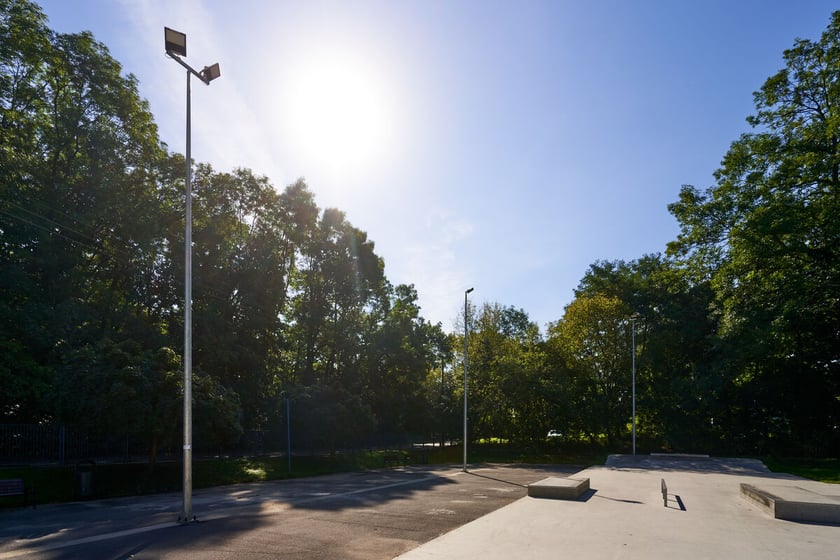 oświetlenie stadionu na Sołtysowicach, inwestycja z WBO