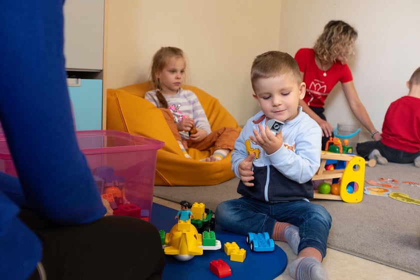 Dzieci mogą w korzystać w Centrum z opieki, by ich rodzice i opiekunowie mieli czas odpocząć