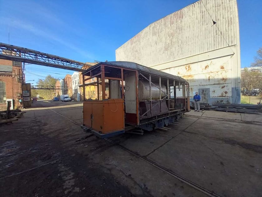 Remont zabytkowego wagonu tramwajowego G-061