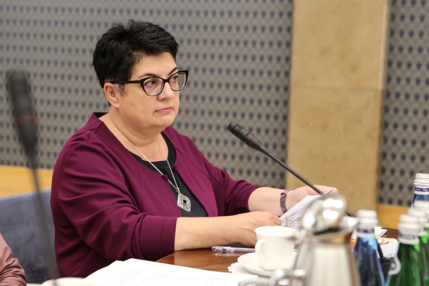 Inauguracyjne posiedzenie grupy roboczej ds. uproszczeń prawnych dla trzeciego sektora, 12.06.2024. Na zdjęciu Beata Bernacka