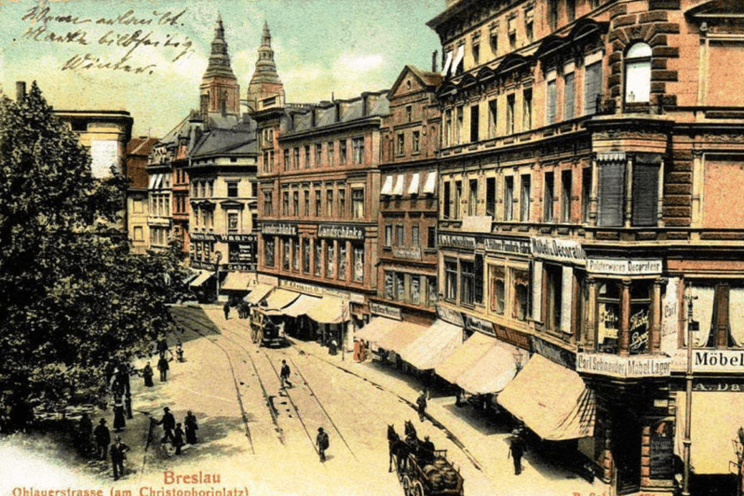 1920 r. - ulica Oławska, Ohlauer Strasse, Wrocław