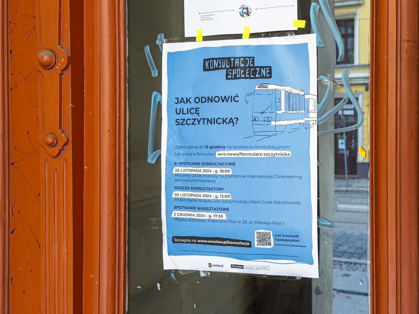 Spacer konsultacyjny dotyczący przyszłości ul. Szczytnickiej we Wrocławiu, który się odbył 30 listopada 2024 roku