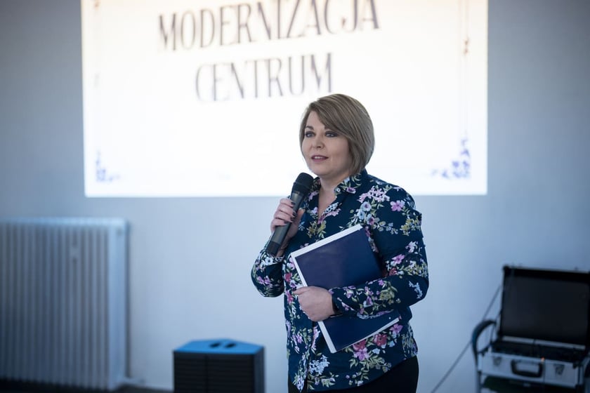 Otwarcie Centrum Edukacyjno-Treningowego przy placu Legion&oacute;w 1-2. Wrocław, 15.01.2025. Przy mikrofonie Ewelina Puławska