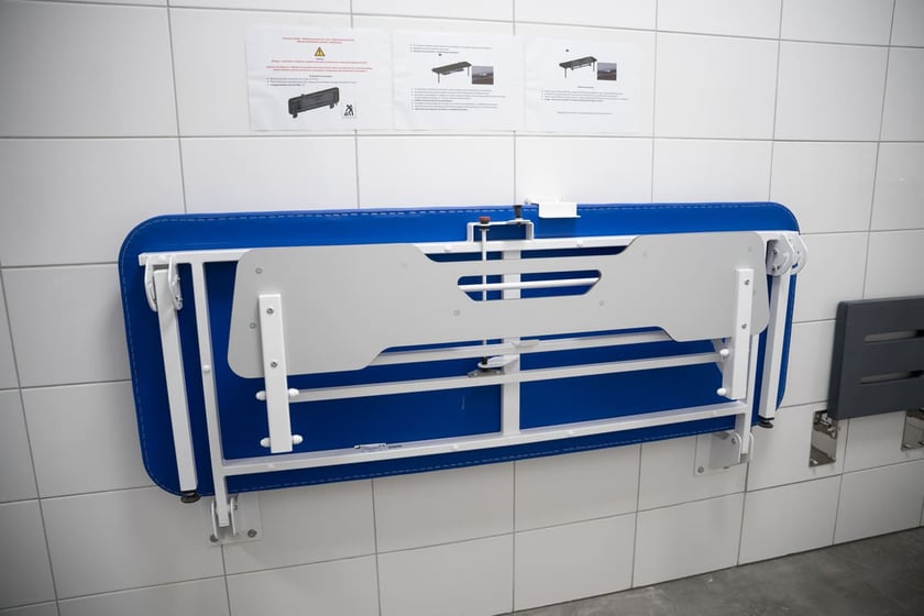 Otwarcie Centrum Edukacyjno-Treningowego przy placu Legion&oacute;w 1-2. Wrocław, 15.01.2025. Łazienka w CET dostosowana do potrzeb os&oacute;b z niepełnosprawnościami