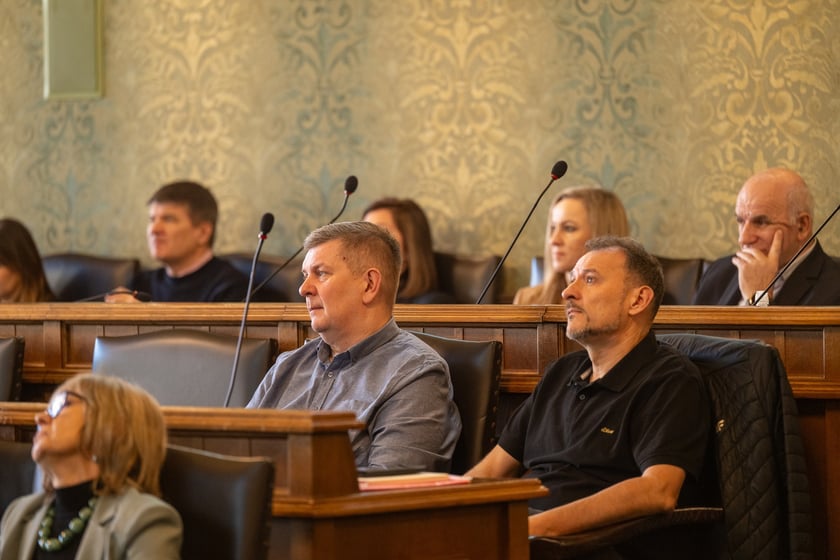 Szkolenie dla osiedlowych radnych ze składania wniosków do Funduszu Osiedlowego. 29 stycznia, sala sesyjna w Ratuszu