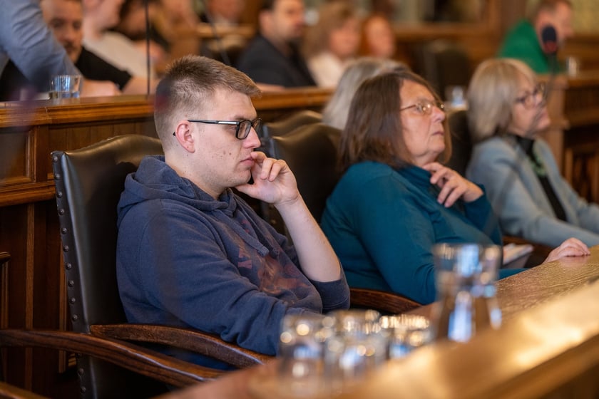Szkolenie dla osiedlowych radnych ze składania wniosków do Funduszu Osiedlowego. 29 stycznia, sala sesyjna w Ratuszu