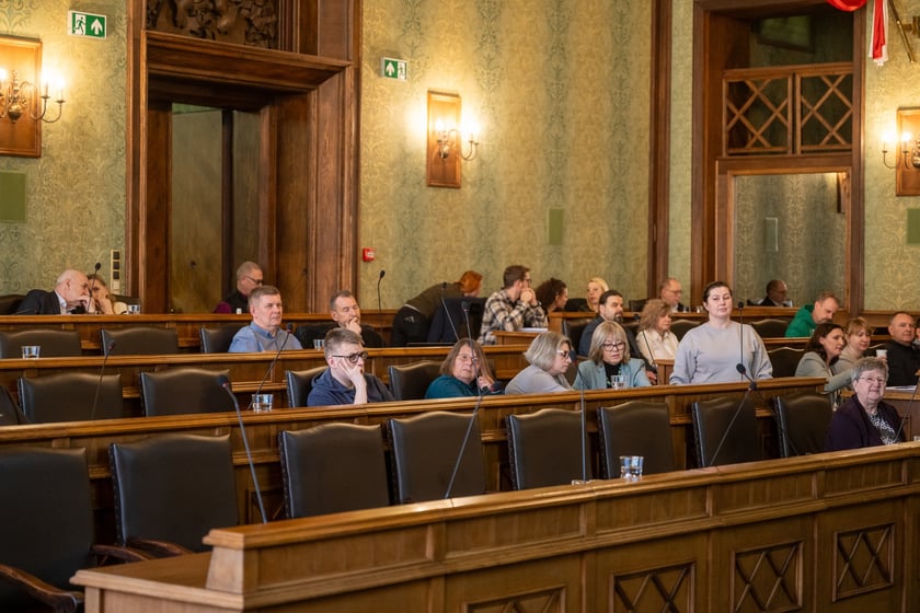 Szkolenie dla osiedlowych radnych ze składania wniosków do Funduszu Osiedlowego. 29 stycznia, sala sesyjna w Ratuszu