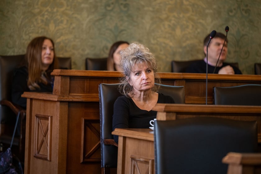 Szkolenie dla osiedlowych radnych ze składania wniosków do Funduszu Osiedlowego. 29 stycznia, sala sesyjna w Ratuszu