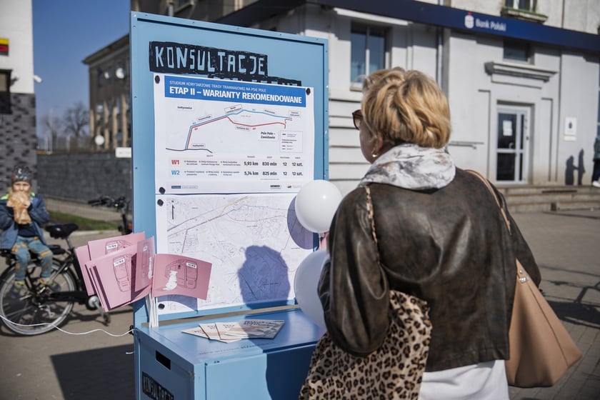 Kosnultacje społeczne na temat przebiegu trasy tramwajowej na Psie Pole