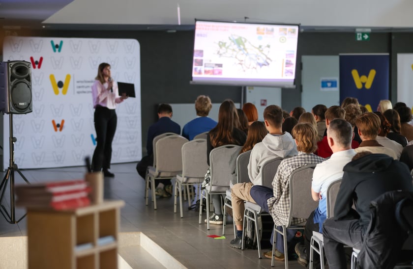 Konsultacje Strategii Wrocław 2050 z młodzieżą. Stadion Olimpijski, 10.04.2025&nbsp;