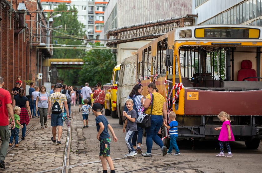 Dzień Otwarty w zajezdni Popowice, zdjęcie archiwalne