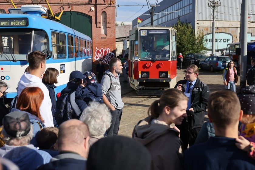 Dzień Otwarty w zajezdni Popowice, zdjęcie archiwalne