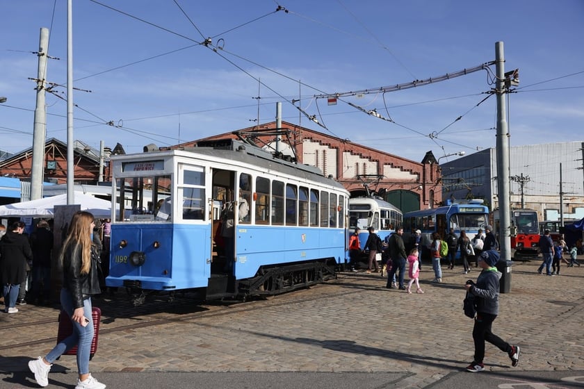 Dzień Otwarty w zajezdni Popowice, zdjęcie archiwalne