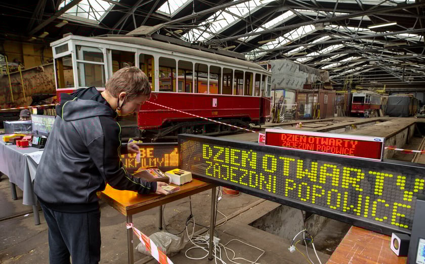 Dzień Otwarty w zajezdni Popowice, zdjęcie archiwalne