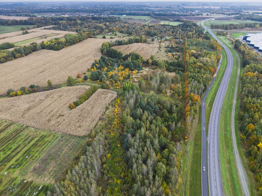 Lokalizacja planowanego parku. Teren pomiędzy ul. Błotną, Ubocze a Wschodnią Obwodnicą Wrocławia.