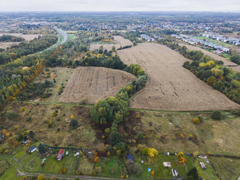 Lokalizacja planowanego parku. Teren pomiędzy ul. Błotną, Ubocze a Wschodnią Obwodnicą Wrocławia.