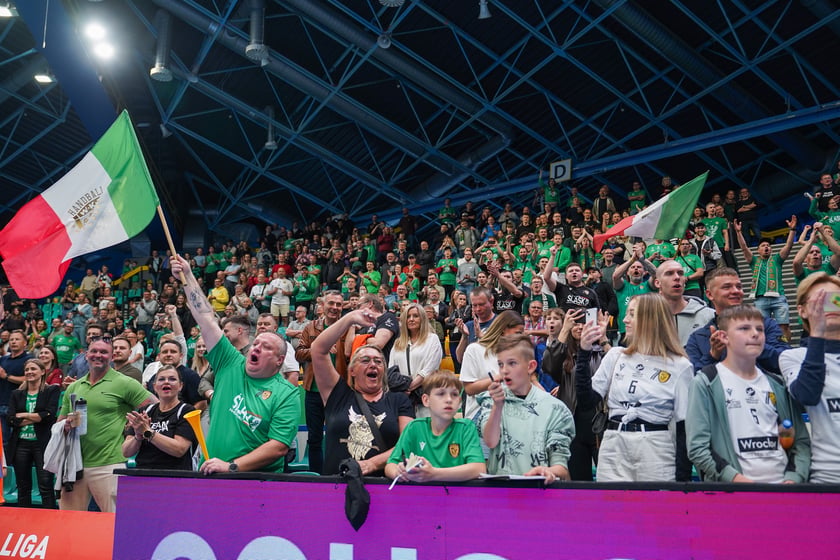 Powiększ obraz: Mecz piłki ręcznej Śląsk Wrocław - Jurand Ciechanów w hali Orbita i awans wrocławskiej drużyny do Orlen Superligi - 9 maja 2026 r.