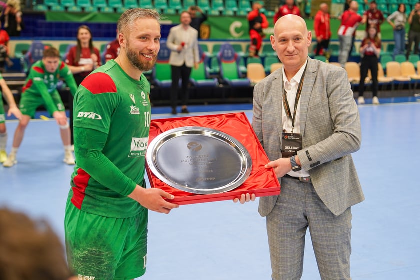 Powiększ obraz: Mecz piłki ręcznej Śląsk Wrocław - Jurand Ciechanów w hali Orbita i awans wrocławskiej drużyny do Orlen Superligi - 9 maja 2026 r.