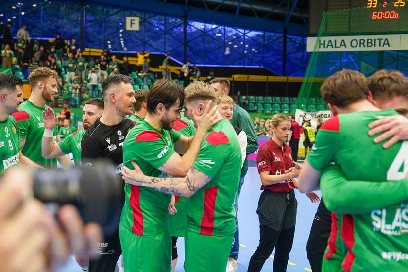 Powiększ obraz: Mecz piłki ręcznej Śląsk Wrocław - Jurand Ciechanów w hali Orbita i awans wrocławskiej drużyny do Orlen Superligi - 9 maja 2026 r.