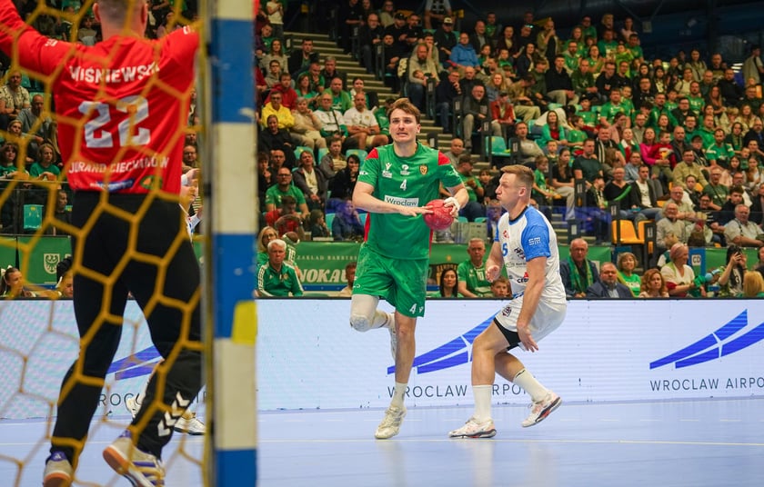 Powiększ obraz: Mecz piłki ręcznej Śląsk Wrocław - Jurand Ciechanów w hali Orbita i awans wrocławskiej drużyny do Orlen Superligi - 9 maja 2026 r.