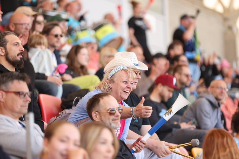 Powiększ obraz: Mecz  ligowy futbolu amerykańskiego na Stadionie Olimpijskim - Panthers Wrocław - Kraków Kings, 10 maja 2026 r.