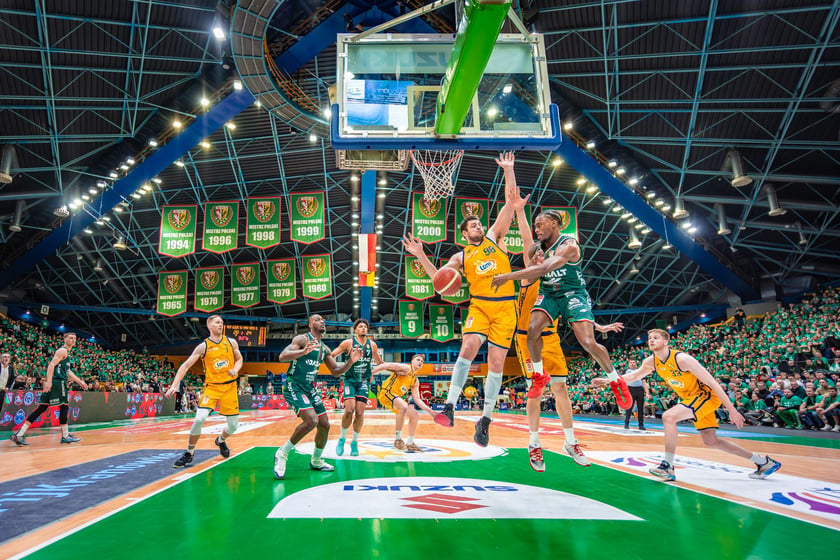 Powiększ obraz: Mecz fazy play-off Śląsk Wrocław - Arka Gdynia w hali Orbita, 13 maja 2026 r.