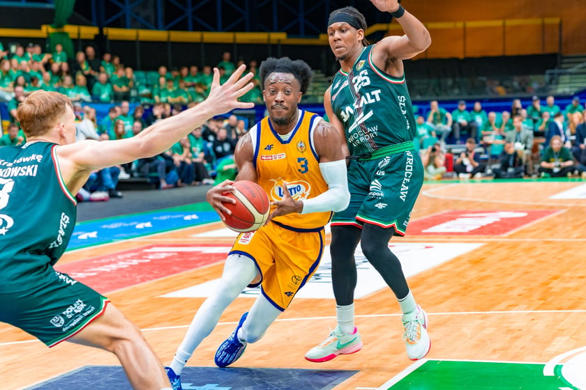 Powiększ obraz: Mecz fazy play-off Śląsk Wrocław - Arka Gdynia w hali Orbita, 13 maja 2026 r.